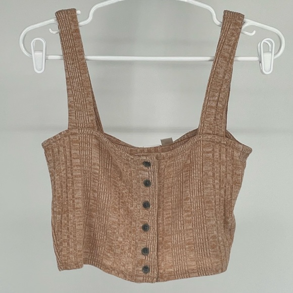 ROXY NWT HIGH TIDE CAMI CROPPED TANK TOP NATURAL PINK SMALL - Picture 4 of 11